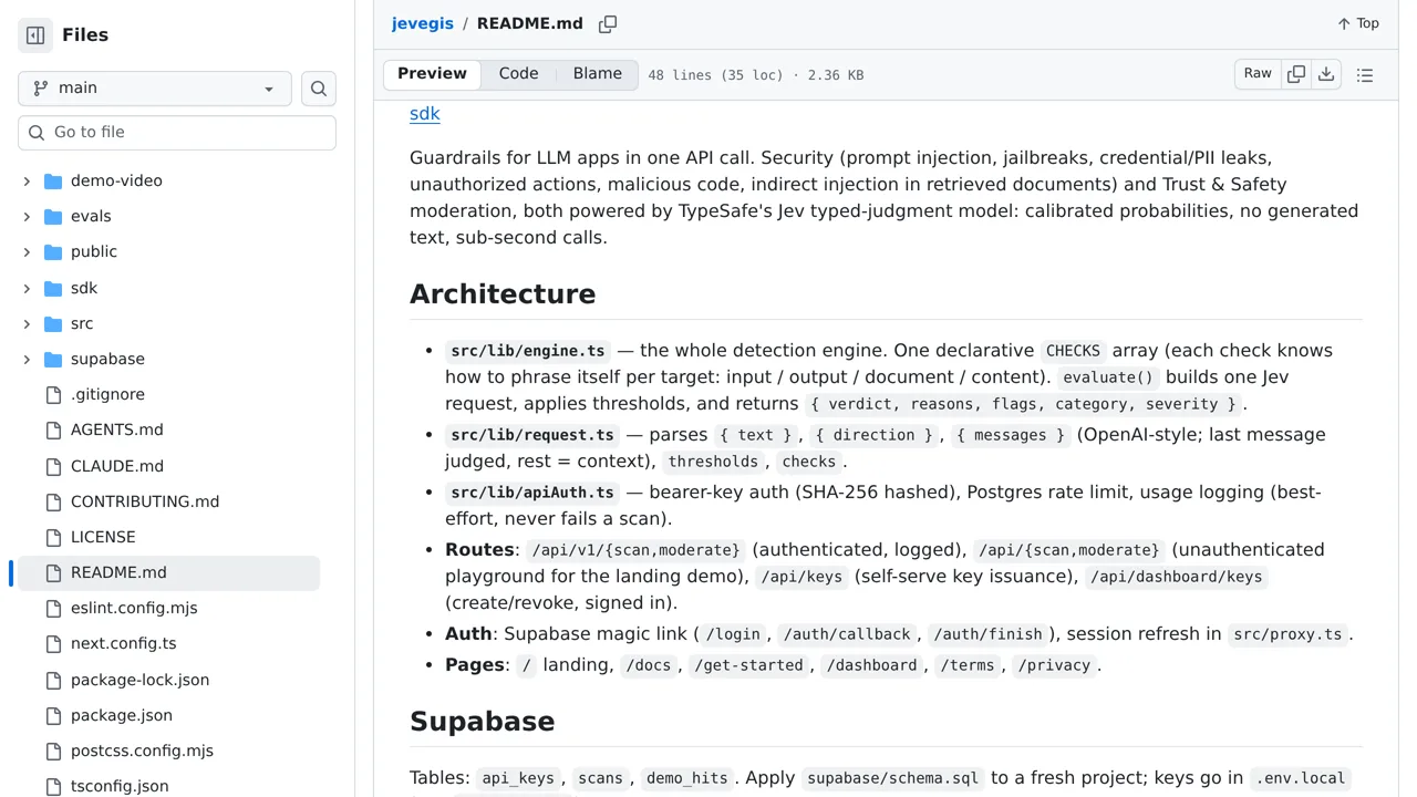 Source screenshot of jevegis
