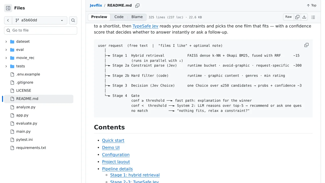 Source screenshot of Jevflix