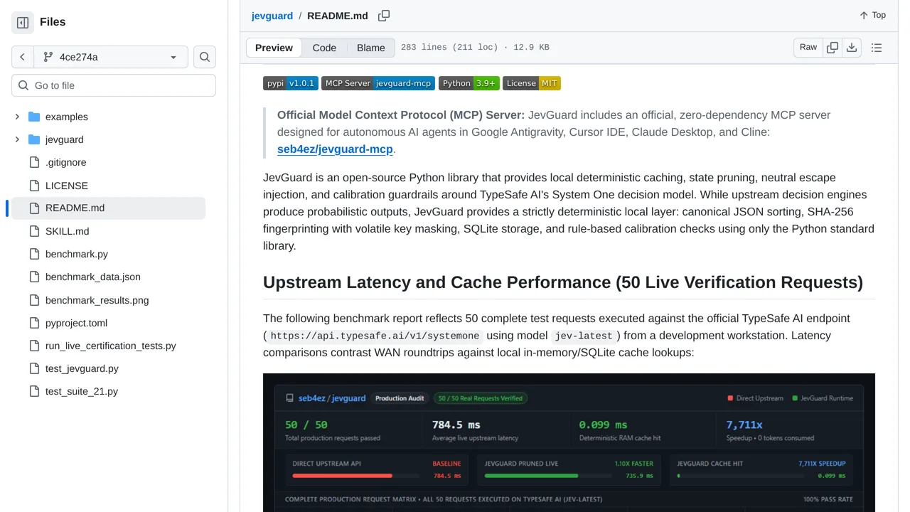 Source screenshot of jevguard