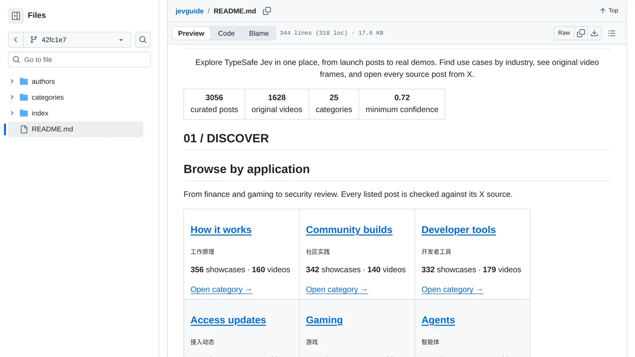 Source screenshot of jevguide