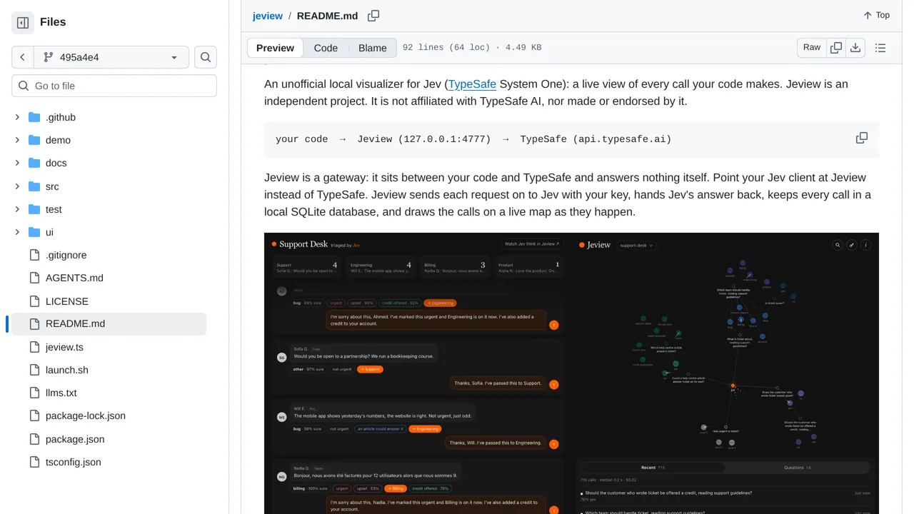 Source screenshot of jeview