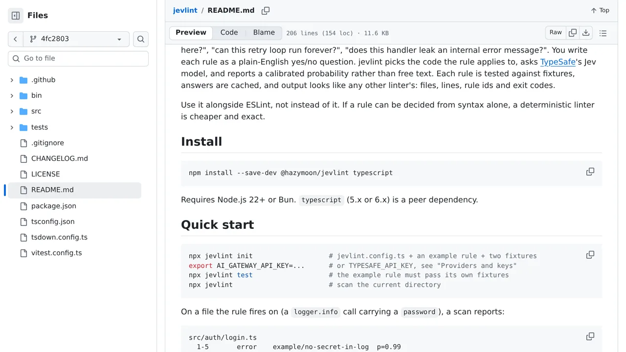Source screenshot of jevlint (Ice-Hazymoon)
