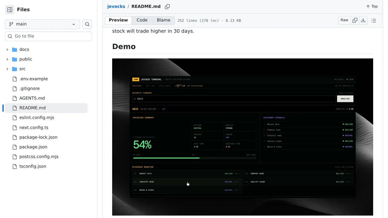 Source screenshot of jevocks