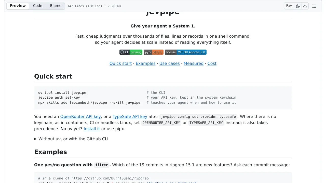 Source screenshot of jevpipe