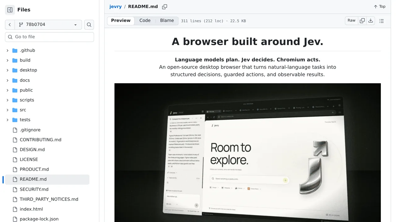 Source screenshot of Jevry
