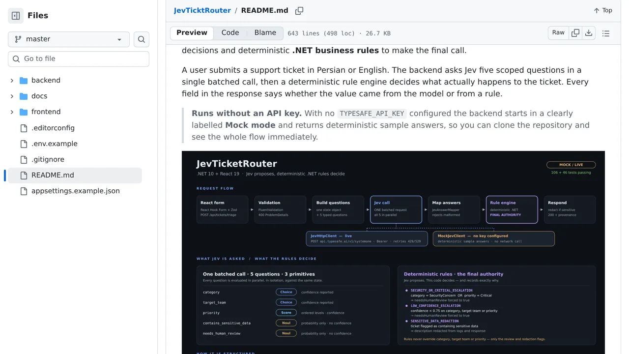 Source screenshot of JevTicktRouter