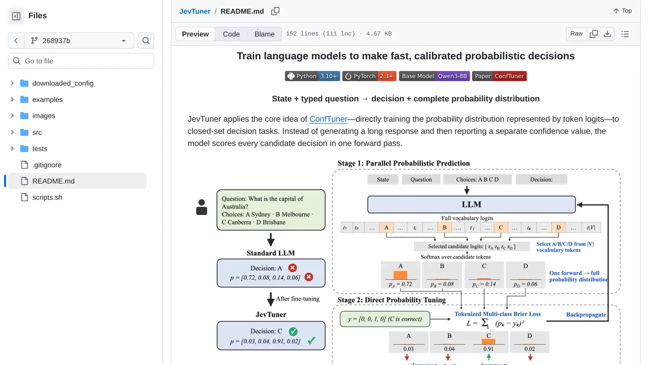Source screenshot of JevTuner