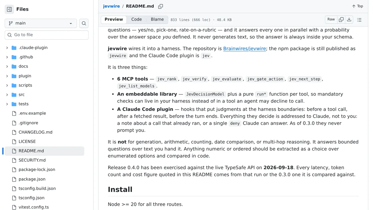 Source screenshot of jevwire