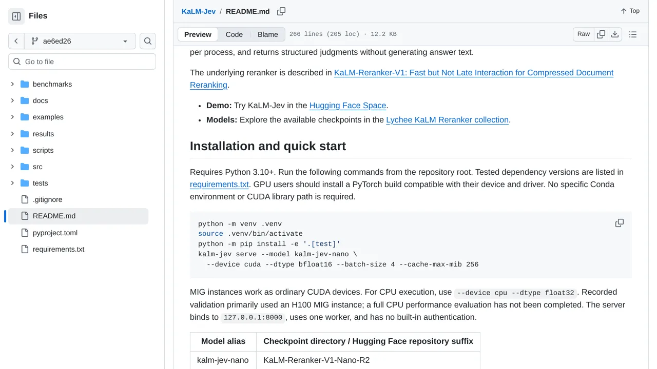 Source screenshot of KaLM-Jev