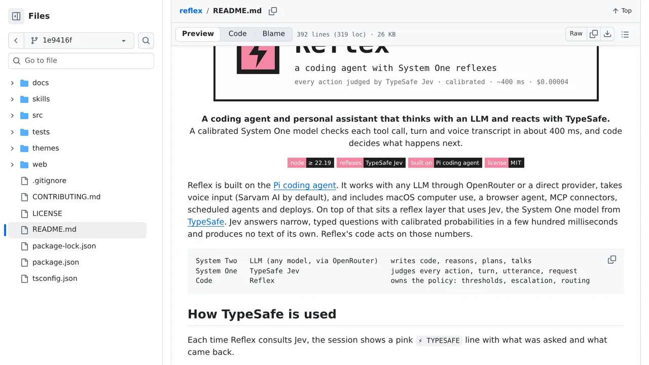 Source screenshot of Reflex