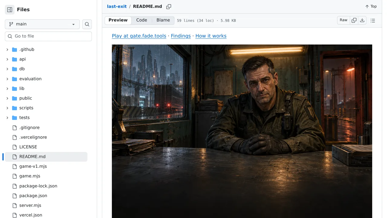 Source screenshot of last-exit