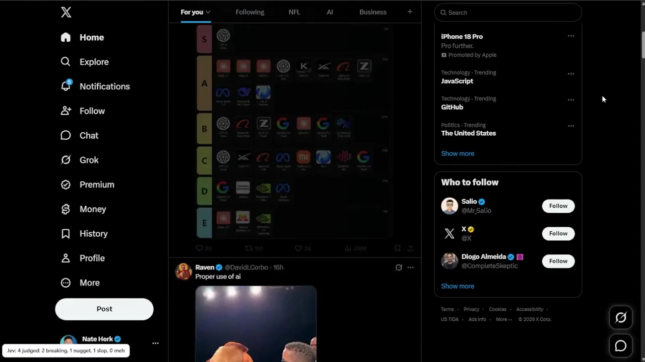 Recorded frame of Live X Post Tagger