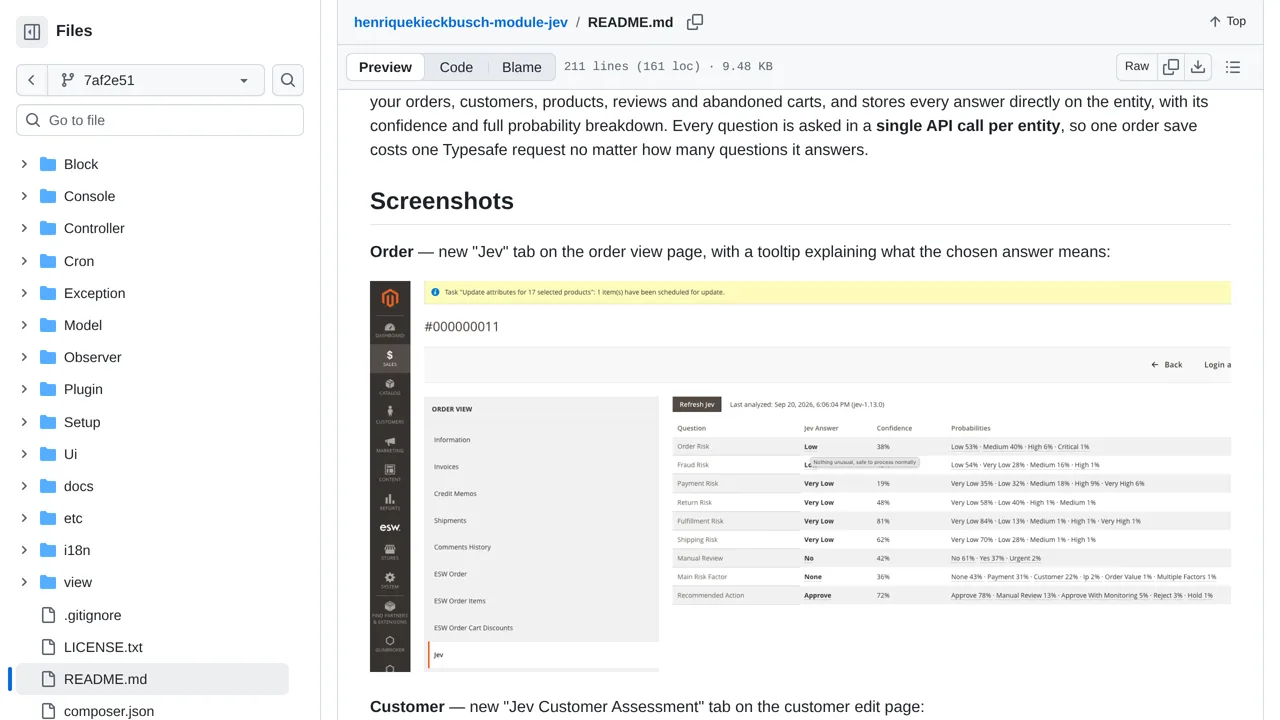 Source screenshot of HenriqueKieckbusch_Jev