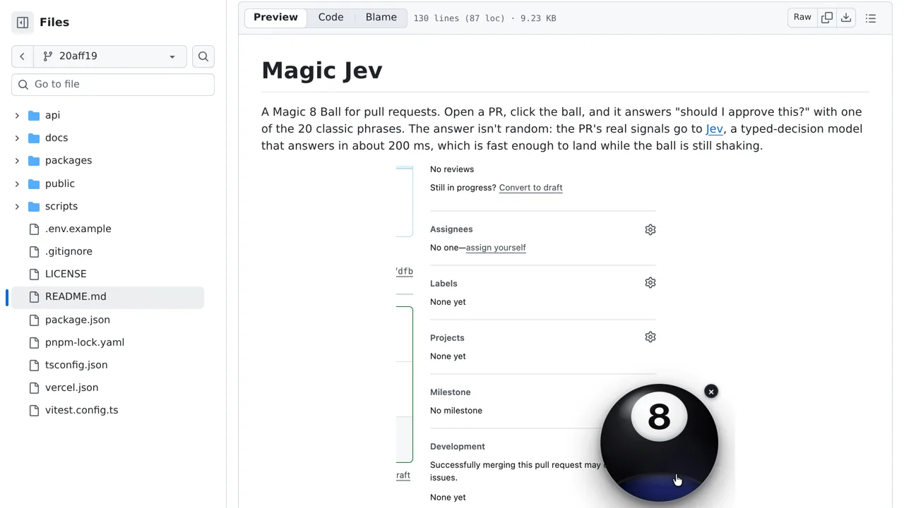 Source screenshot of Magic Jev