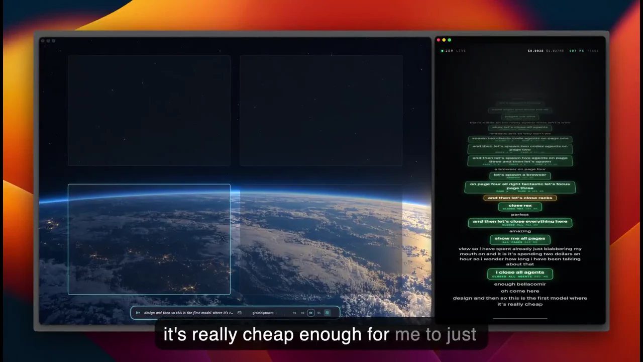 Recorded frame of Max Blade’s Ambient Assistant