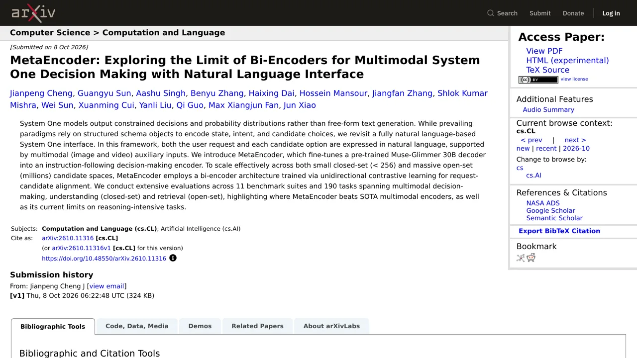 Source screenshot of MetaEncoder