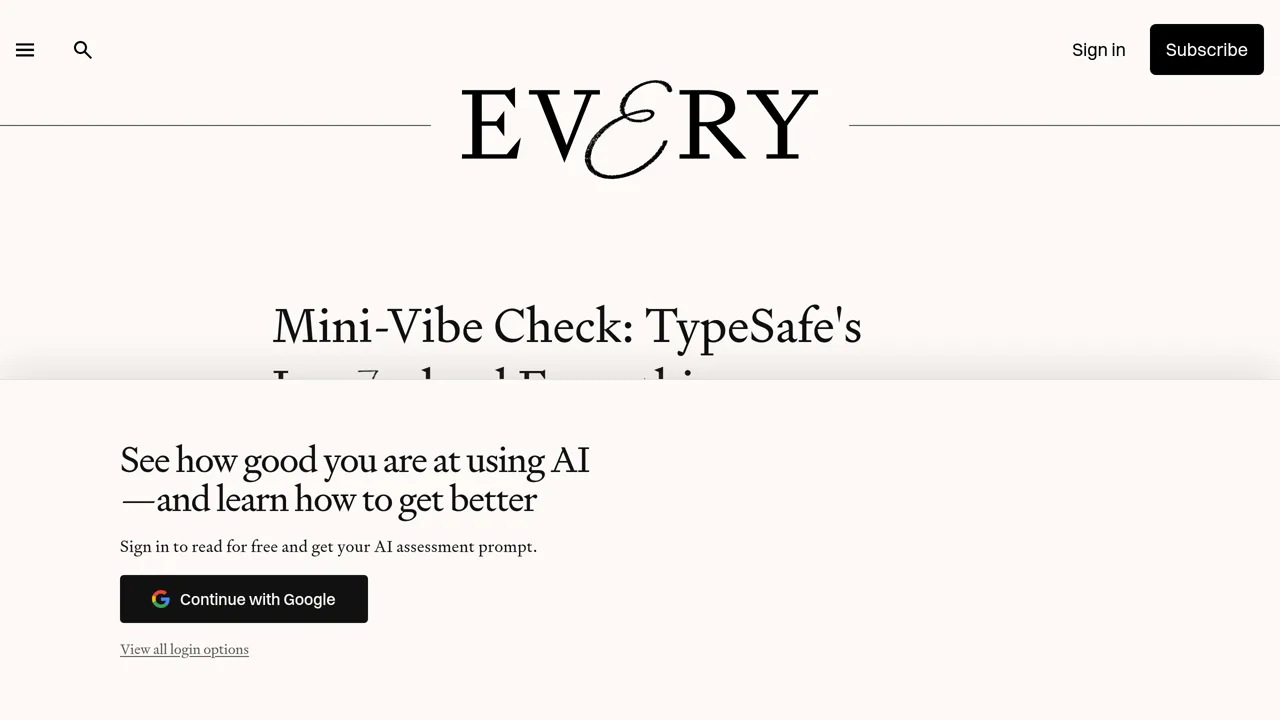 Source screenshot of Mini-Vibe Check: Jev judged everything I have written in 0.7 seconds