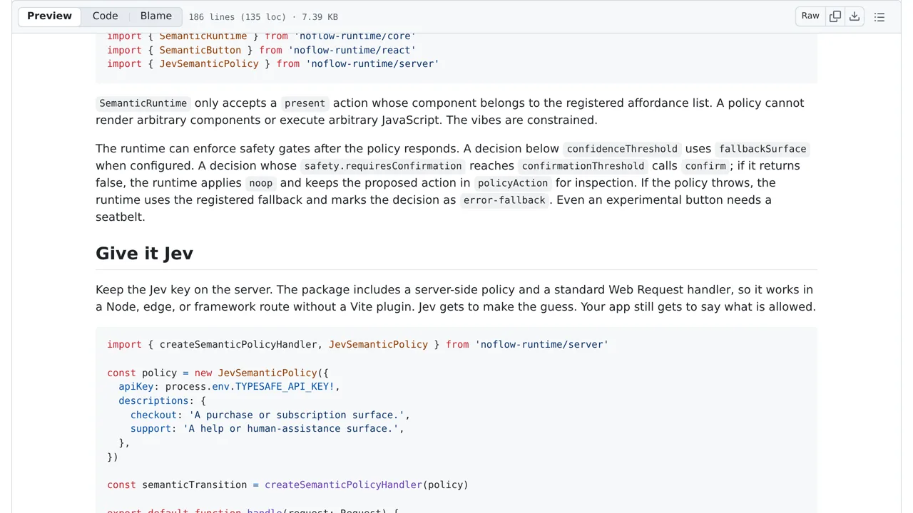 Source screenshot of NoFlow