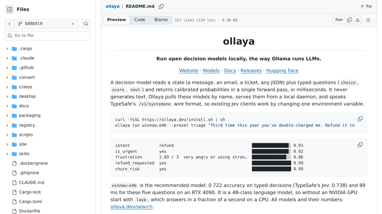 Source screenshot of Ollaya