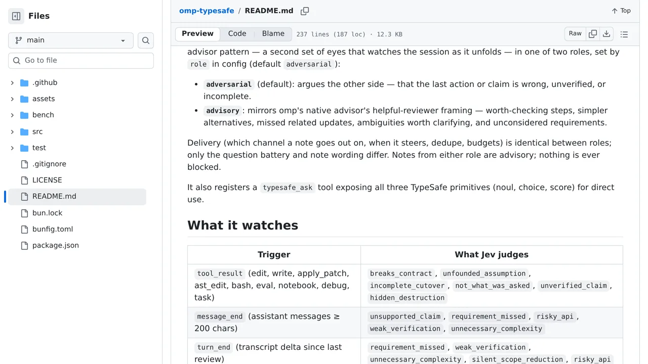 Source screenshot of omp-typesafe
