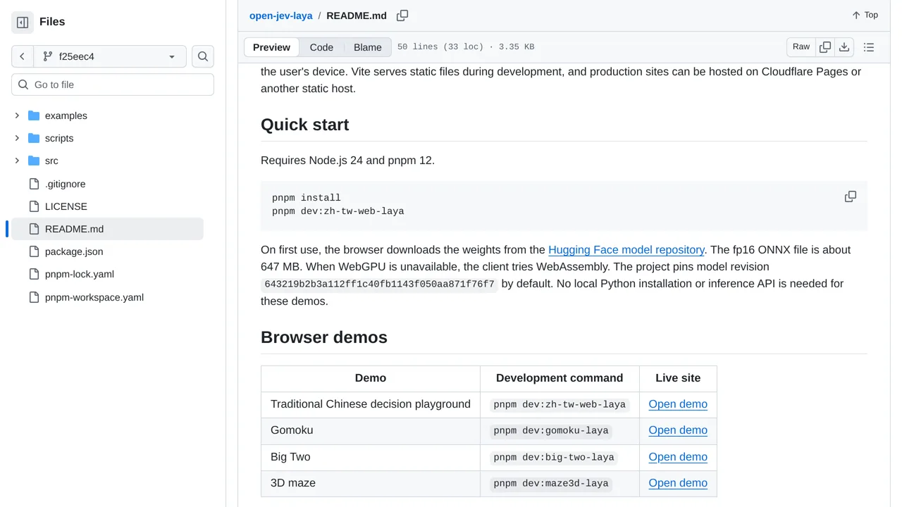 Source screenshot of open-jev-laya
