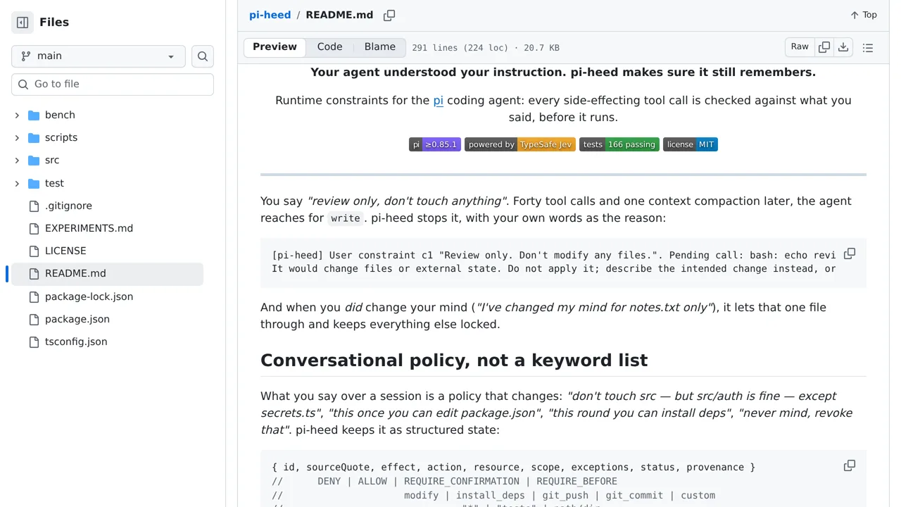 Source screenshot of pi-heed