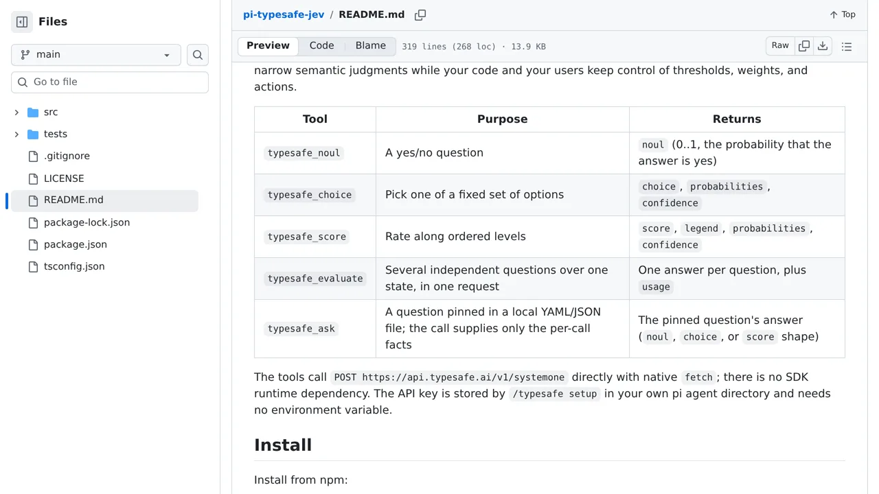 Source screenshot of pi-typesafe-jev