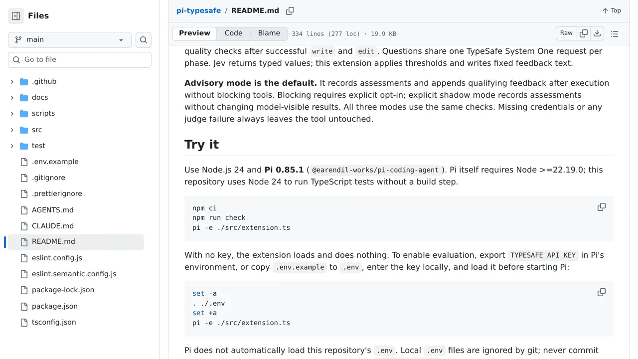 Source screenshot of pi-typesafe