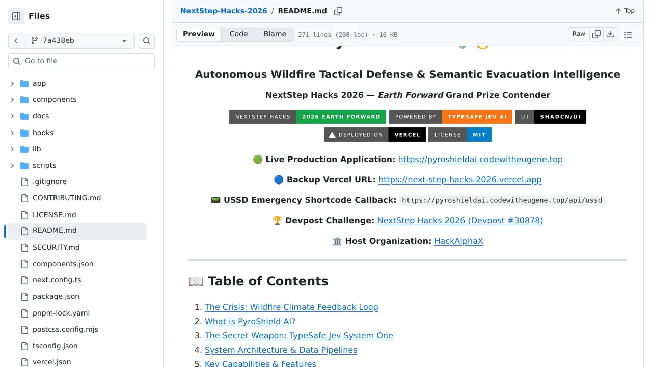Source screenshot of PyroShield AI