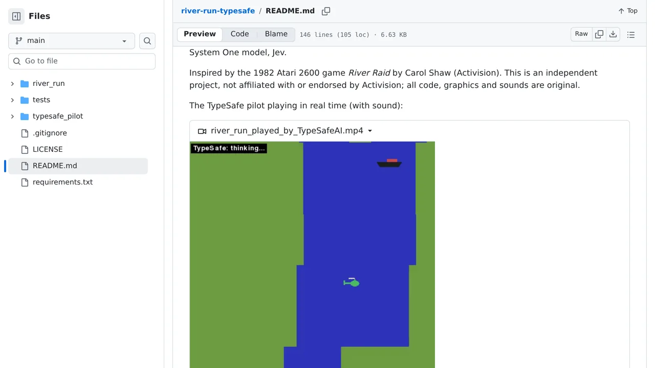 Source screenshot of river-run-typesafe