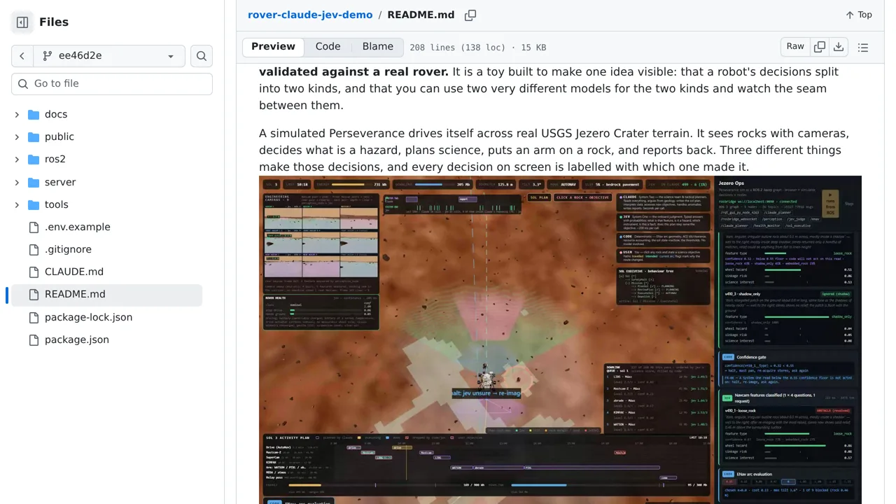 Source screenshot of Jezero Ops