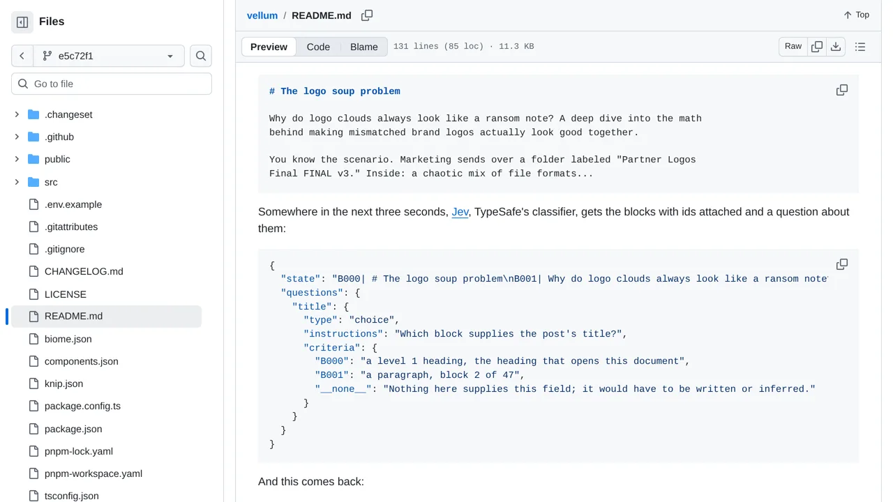 Source screenshot of Vellum