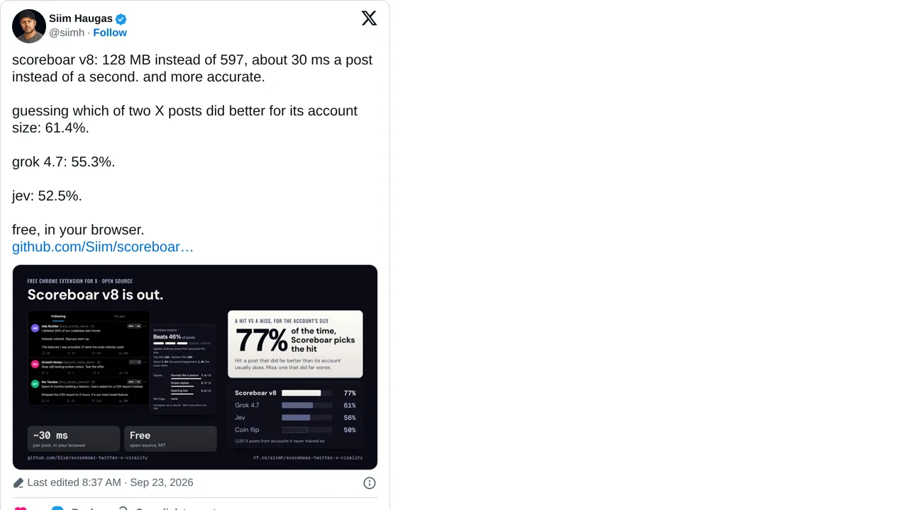 Source screenshot of scoreboar v8