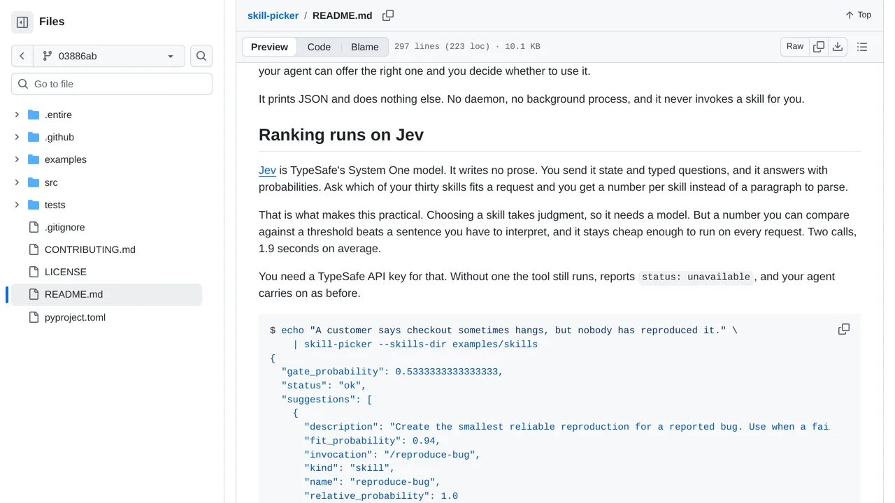 Source screenshot of skill-picker