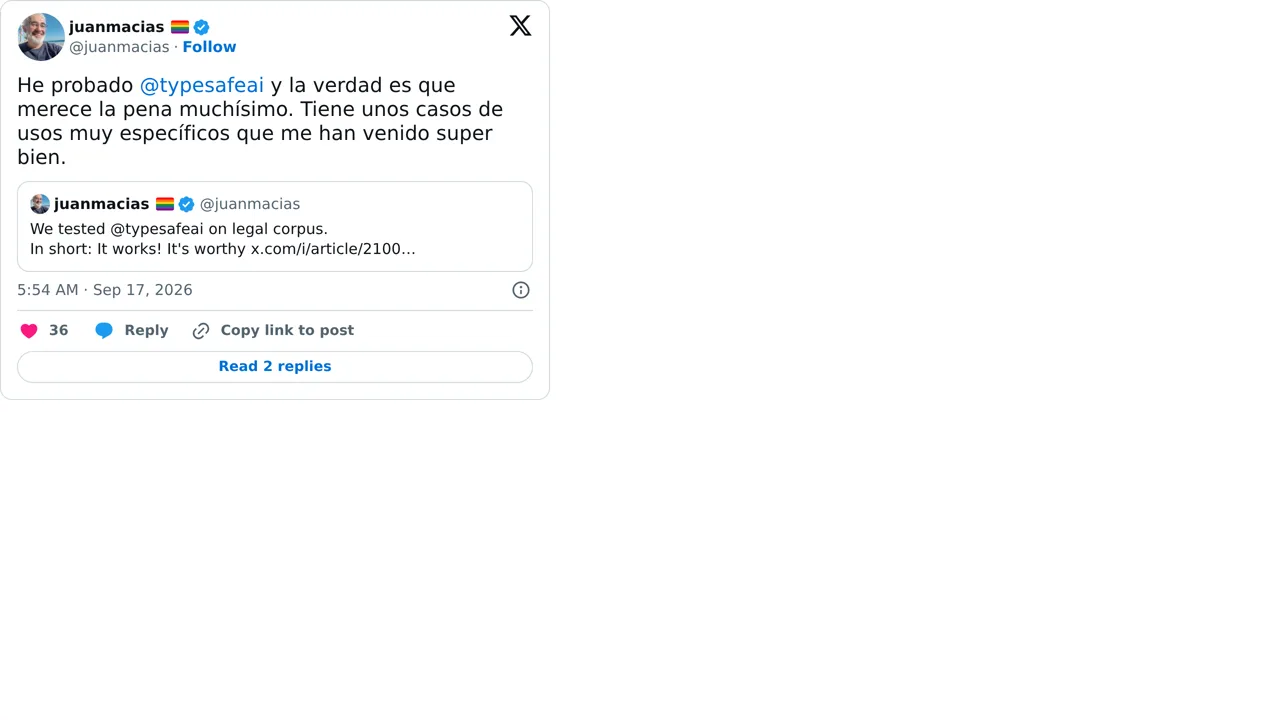 Source screenshot of Spanish AEPD corpus test