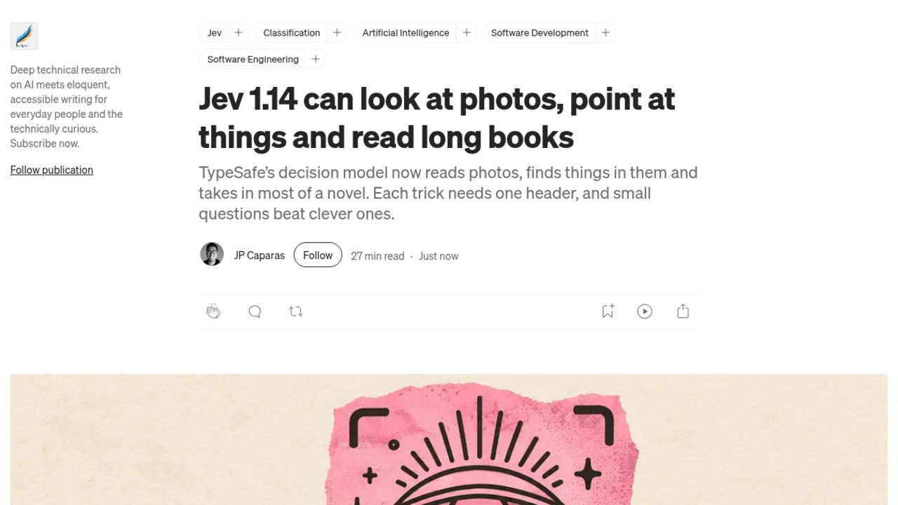 Source screenshot of Jev 1.14 can look at photos, point at things and read long books