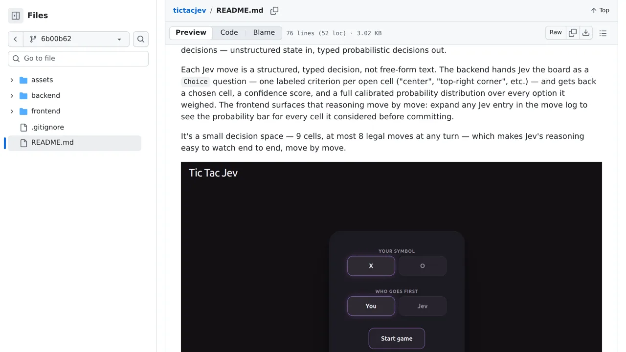 Source screenshot of Tic Tac Jev