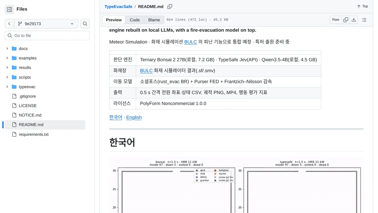 Source screenshot of TypeEvacSafe