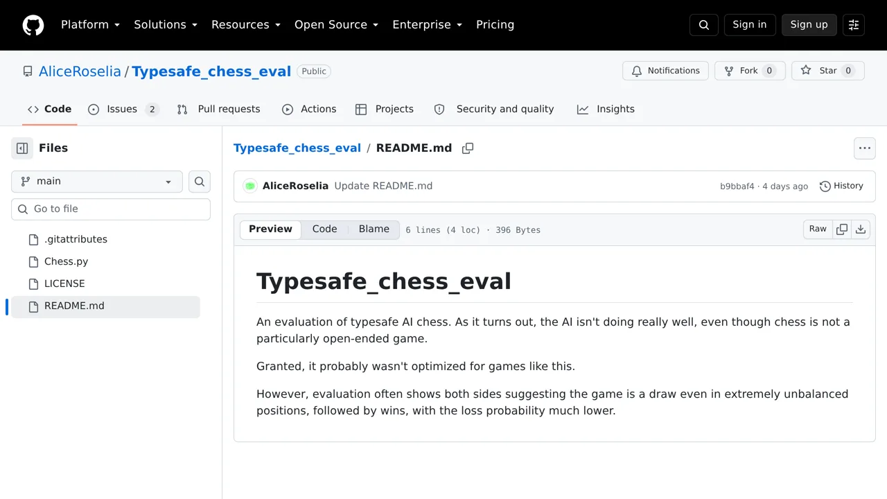 Source screenshot of Typesafe_chess_eval
