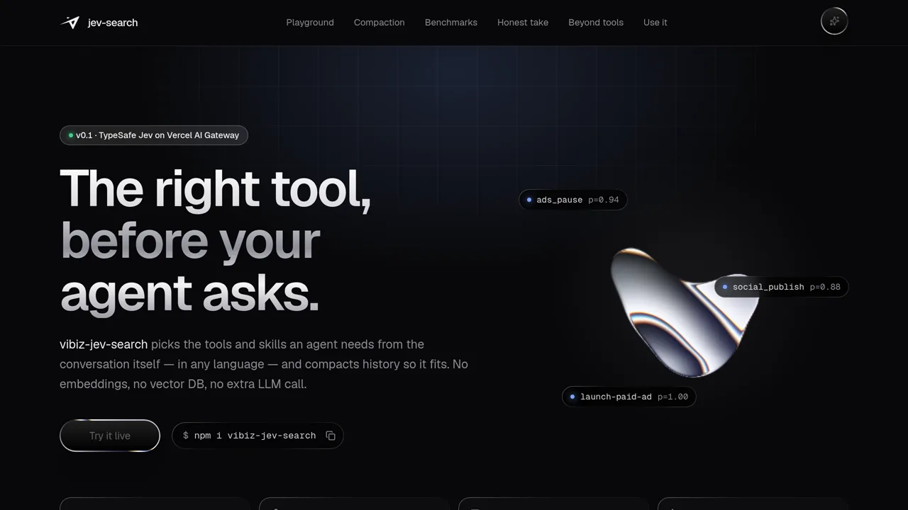 Source screenshot of vibiz-jev-search