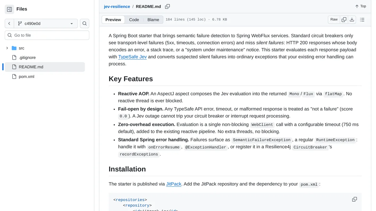 Source screenshot of jev-resilience