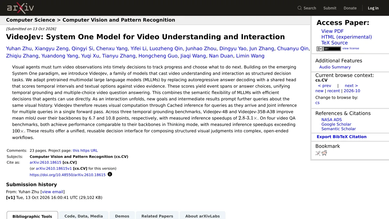 Source screenshot of VideoJev