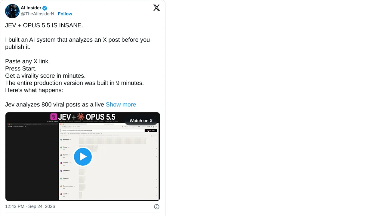 Source screenshot of Virality Baseline Scorer