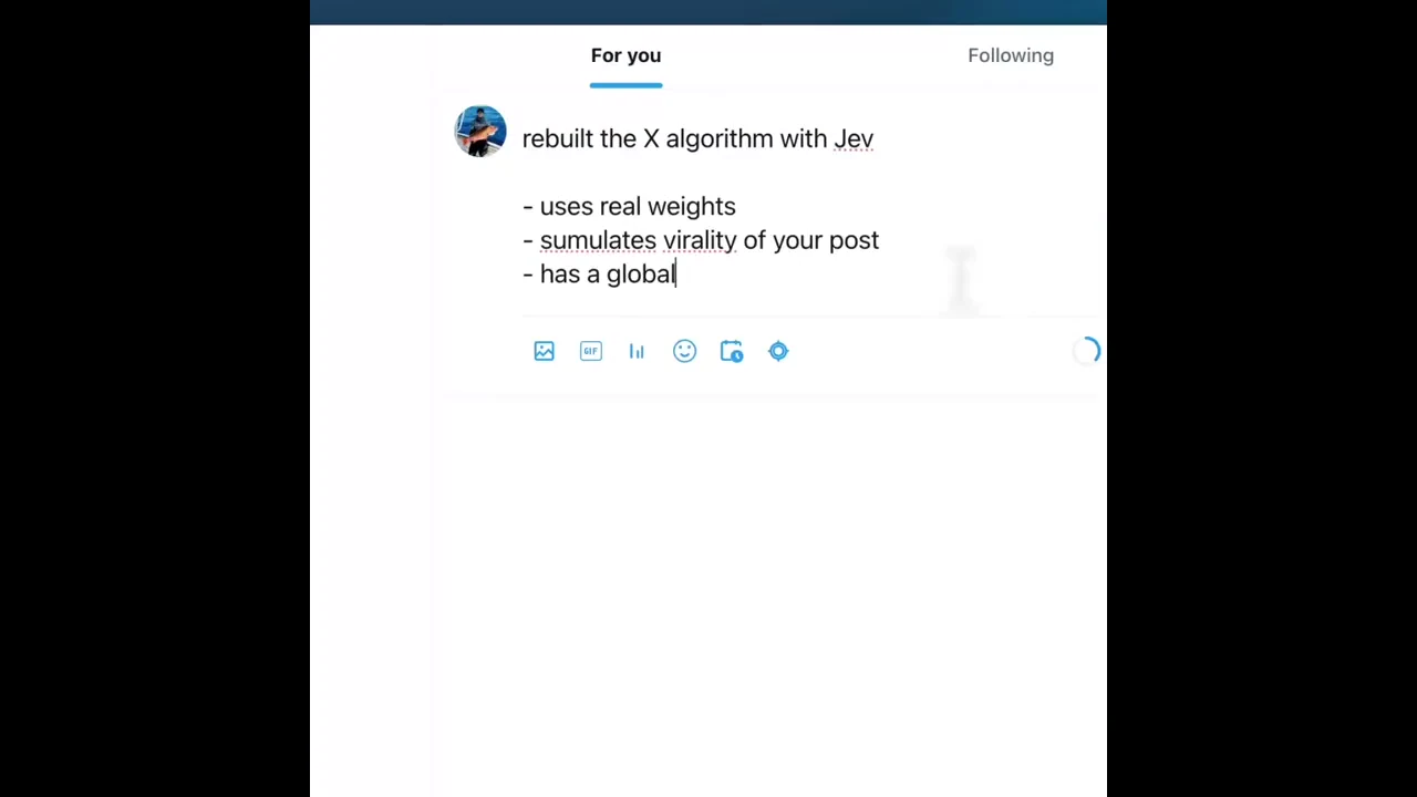 Recorded frame of X Algorithm Simulator