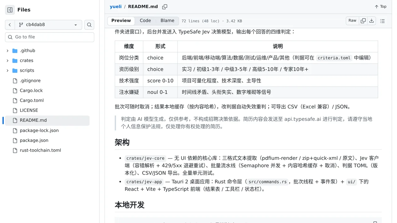 Source screenshot of YueLi