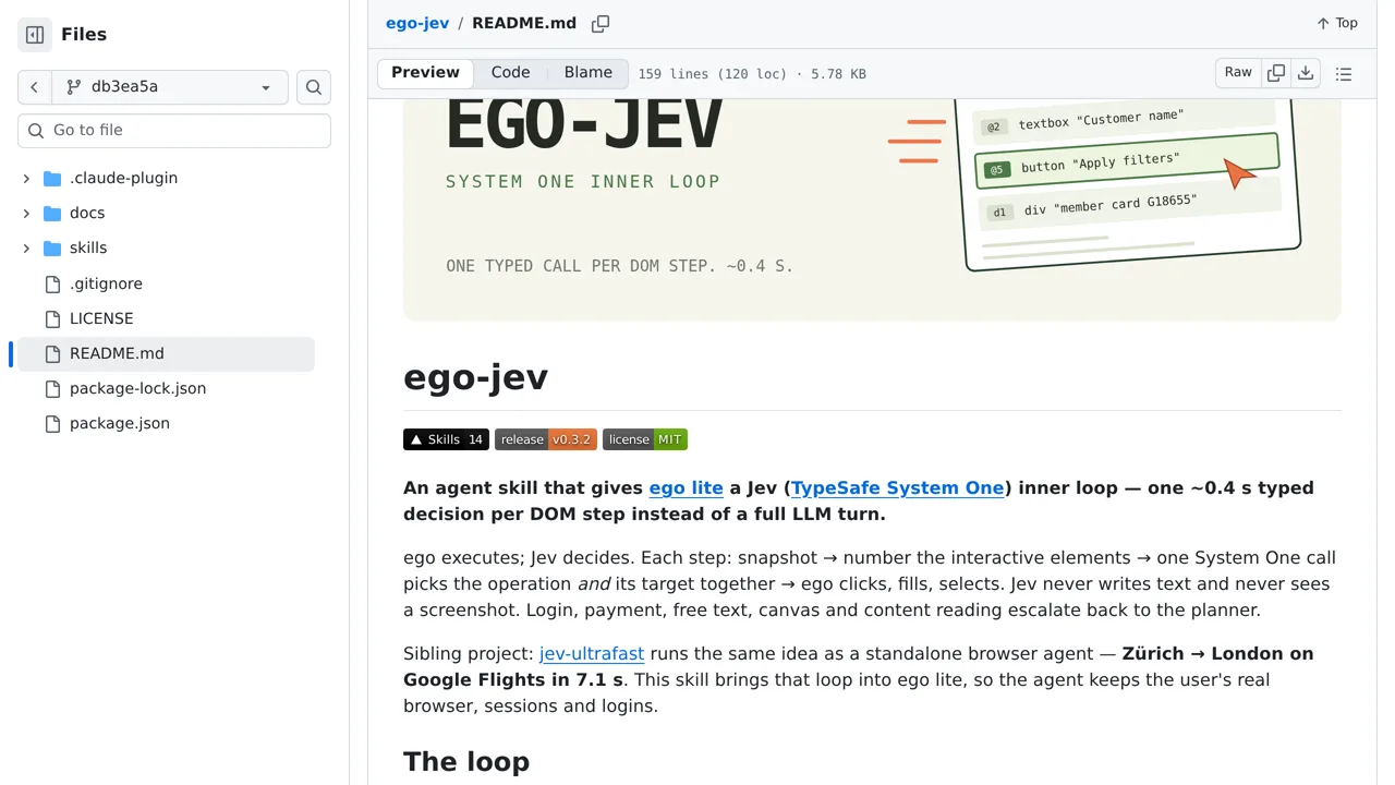 Source screenshot of ego-jev