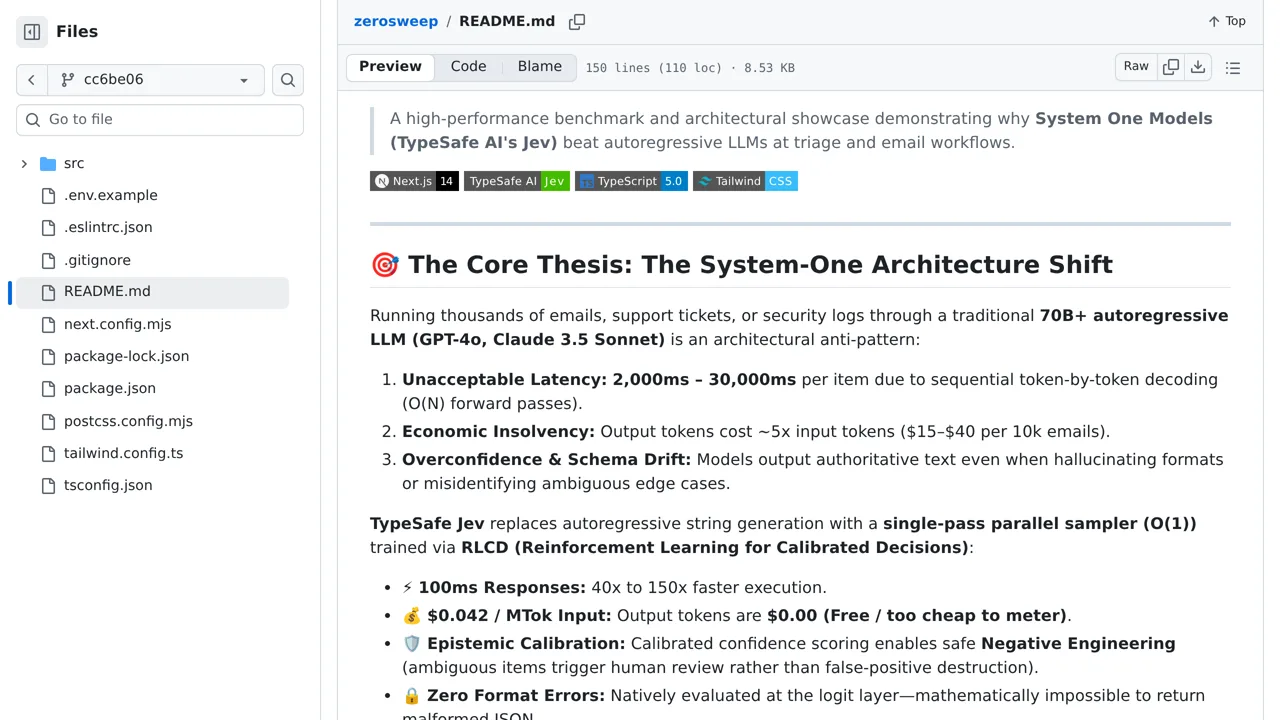 Source screenshot of ZeroSweep