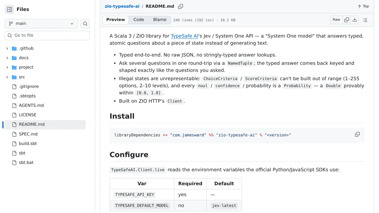 Source screenshot of zio-typesafe-ai